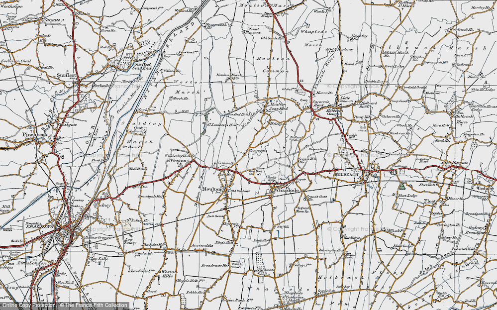 Old Map of Loosegate, 1922 in 1922