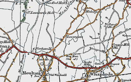 Old map of Loosegate in 1922