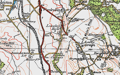 Old map of Loosley Row in 1919