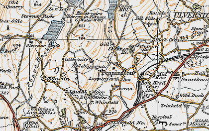 Old map of Loppergarth in 1925