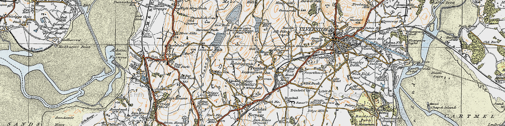 Old map of Loppergarth in 1925