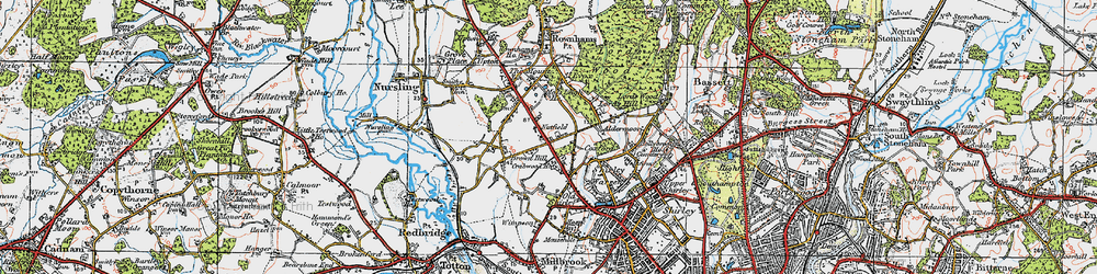 Old map of Lord's Hill in 1919