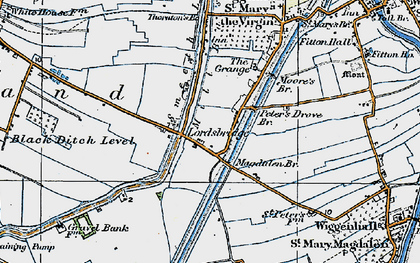 Old map of Lordsbridge in 1922