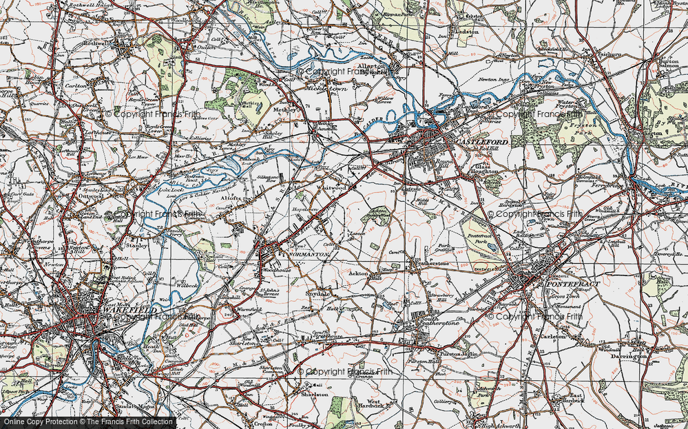 Old Map of Loscoe, 1925 in 1925