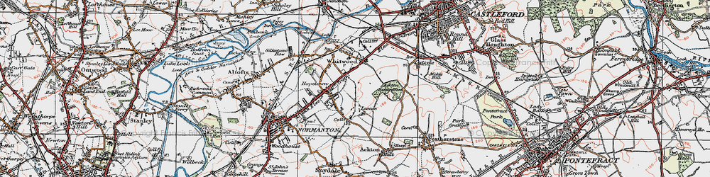 Old map of Loscoe in 1925