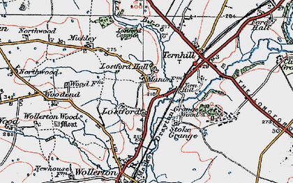 Old map of Lostford in 1921