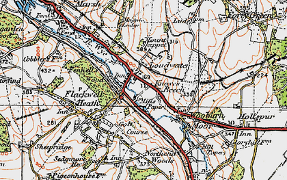 Old map of Loudwater in 1919