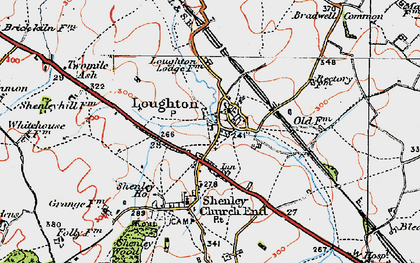 Old map of Loughton in 1919