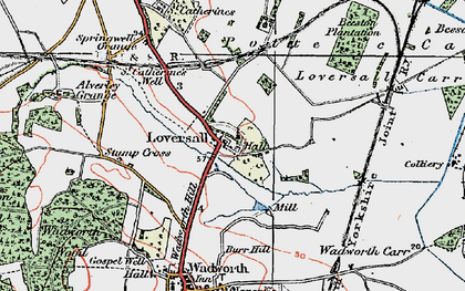 Old map of St Catherine's Well in 1923