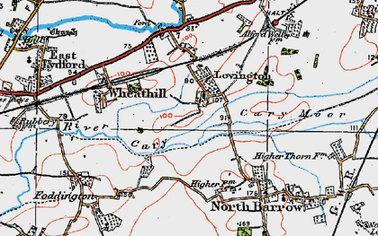 Old map of Lovington in 1919