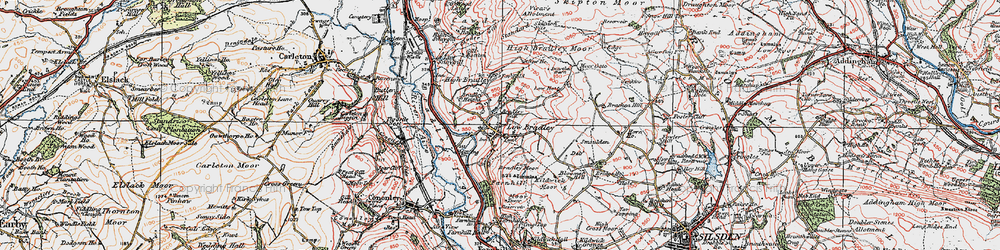 Old map of Bloomer Hill in 1925