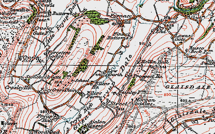 Old map of Low Garth in 1925