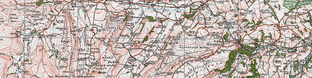 Old map of Low Garth in 1925
