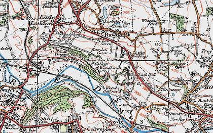Old map of Low Green in 1925