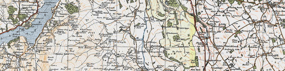 Old map of Brown Beck in 1925