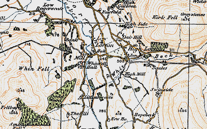 Old map of Armaside in 1925