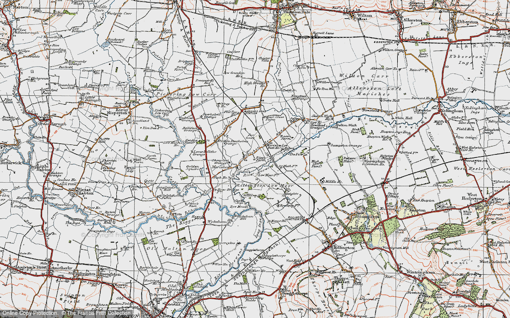 Old Map of Low Marishes, 1925 in 1925
