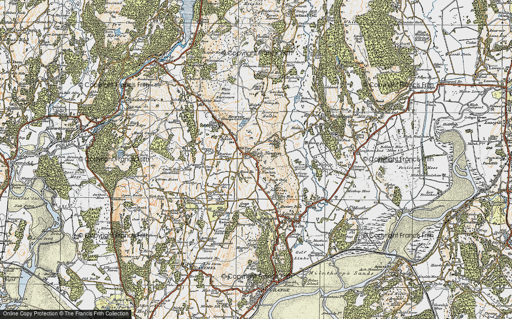 Old Map of Low Newton, 1925 in 1925