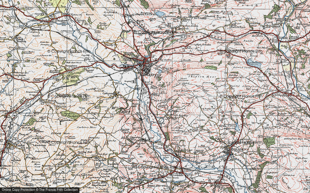 Old Map of Low Snaygill, 1925 in 1925