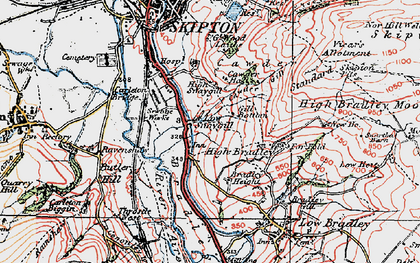Old map of Low Snaygill in 1925