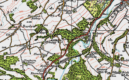 Old map of Low Thornley in 1925