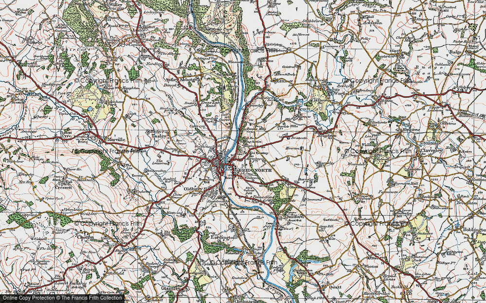 Old Map of Low Town, 1921 in 1921