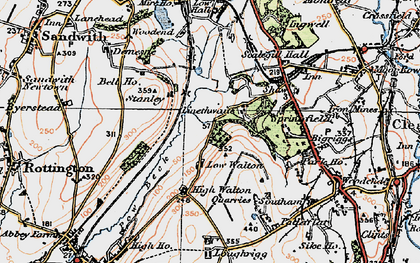 Old map of Linethwaite in 1925