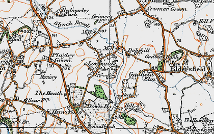 Old map of Lowbands in 1919