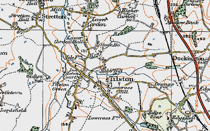 Old map of Lowcross Hill in 1921