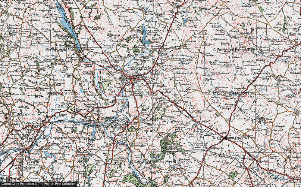 Old Map of Lowe Hill, 1923 in 1923