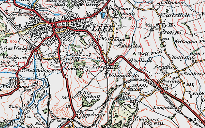Old map of Lowe Hill in 1923