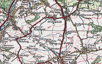 Old map of Lowedges in 1923