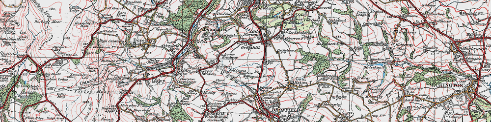 Old map of Lowedges in 1923