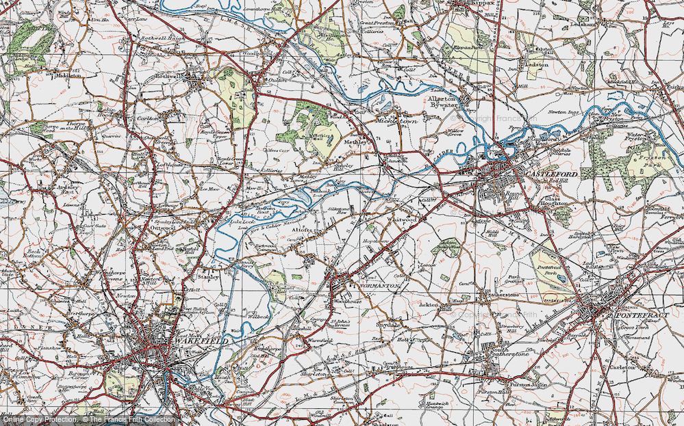 Old Map of Lower Altofts, 1925 in 1925