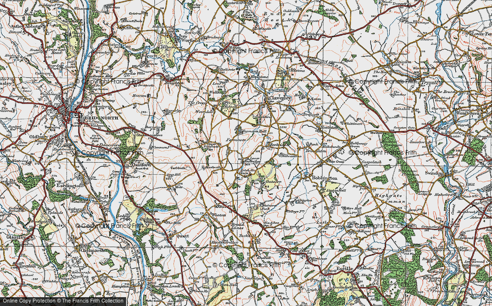 Old Map of Lower Beobridge, 1921 in 1921