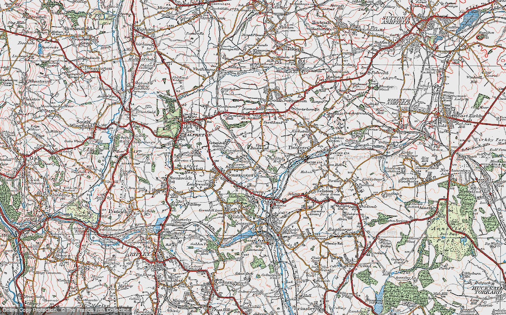 Old Map of Lower Birchwood, 1923 in 1923
