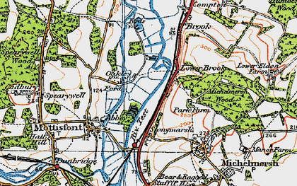 Old map of Lower Brook in 1919