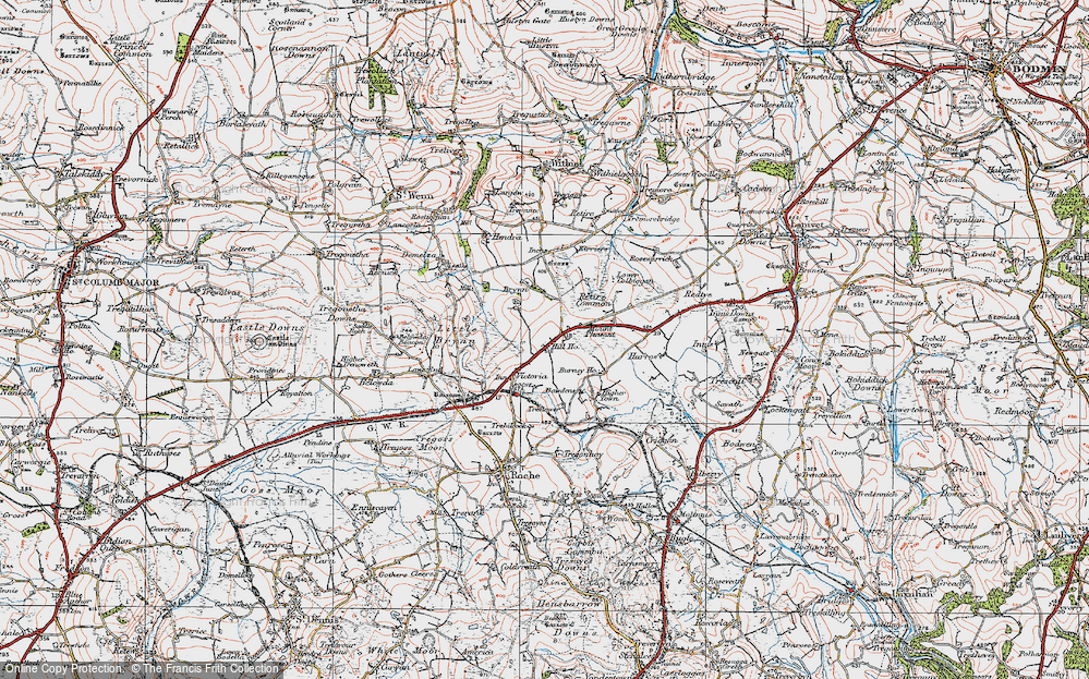 Old Map of Lower Brynn, 1919 in 1919