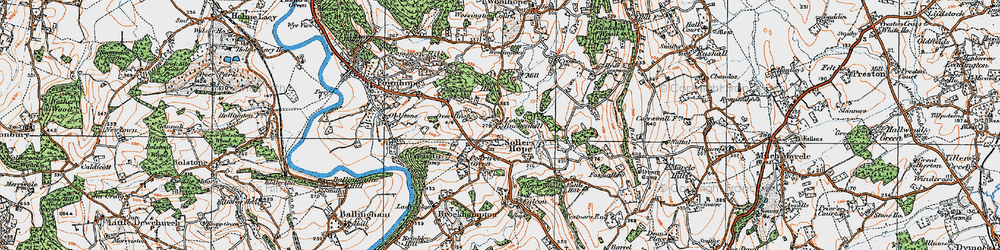 Old map of Lower Buckenhill in 1919