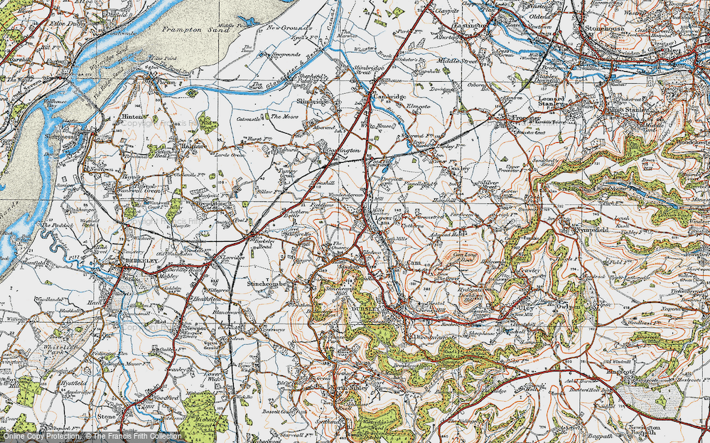 Old Map of Lower Cam, 1919 in 1919