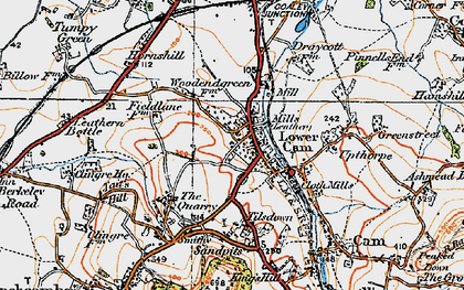 Old map of Lower Cam in 1919