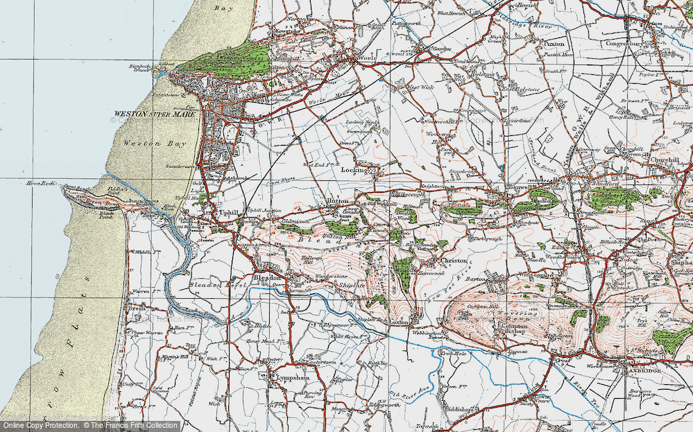 Old Map of Lower Canada, 1919 in 1919