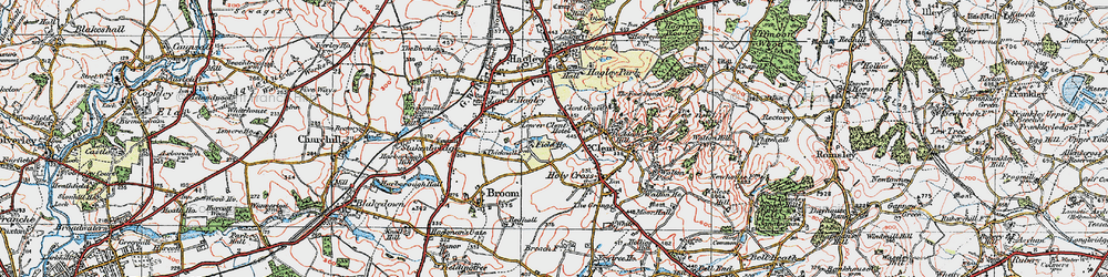 Old map of Lower Clent in 1921