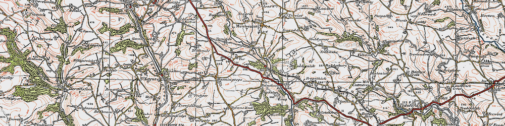 Old map of Lower Clicker in 1919