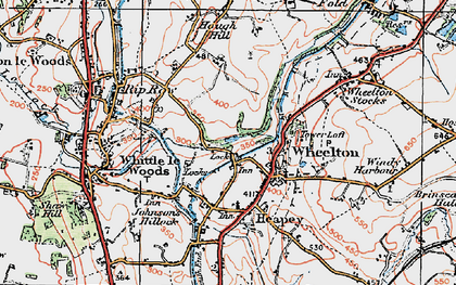 Old map of Lower Copthurst in 1924