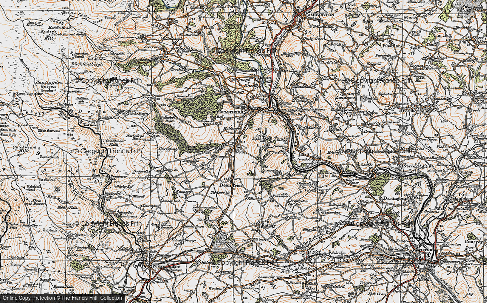 Old Map of Lower Dean, 1919 in 1919