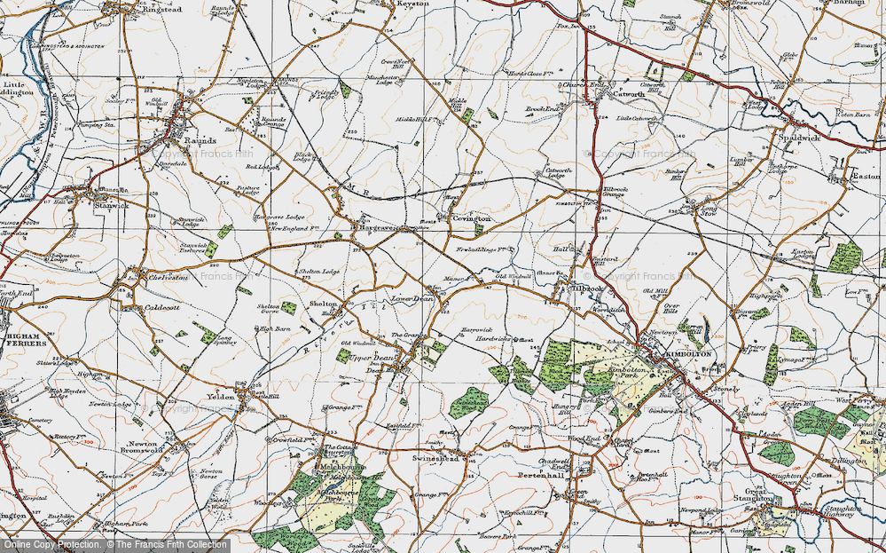 Old Map of Lower Dean, 1919 in 1919