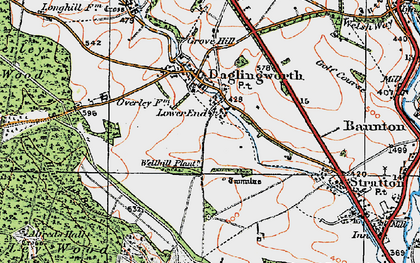 Old map of Alfred's Hall in 1919