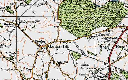 Old map of Brize's Lodge in 1919