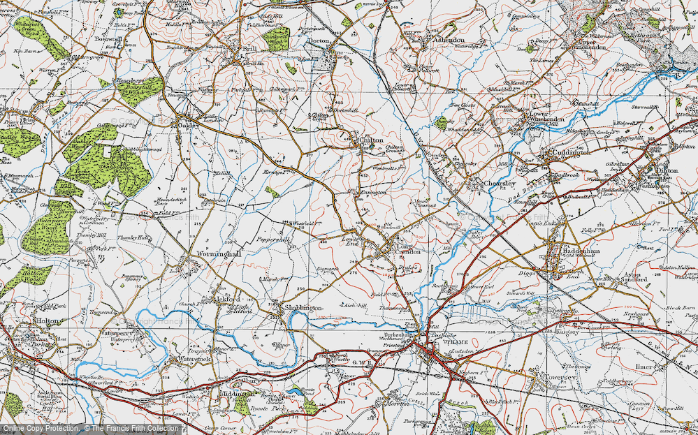 Old Map of Lower End, 1919 in 1919